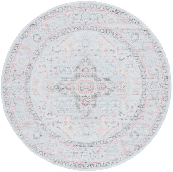 TUCSON 913 LIGHT GREY  4' x 4' Round Round Rug