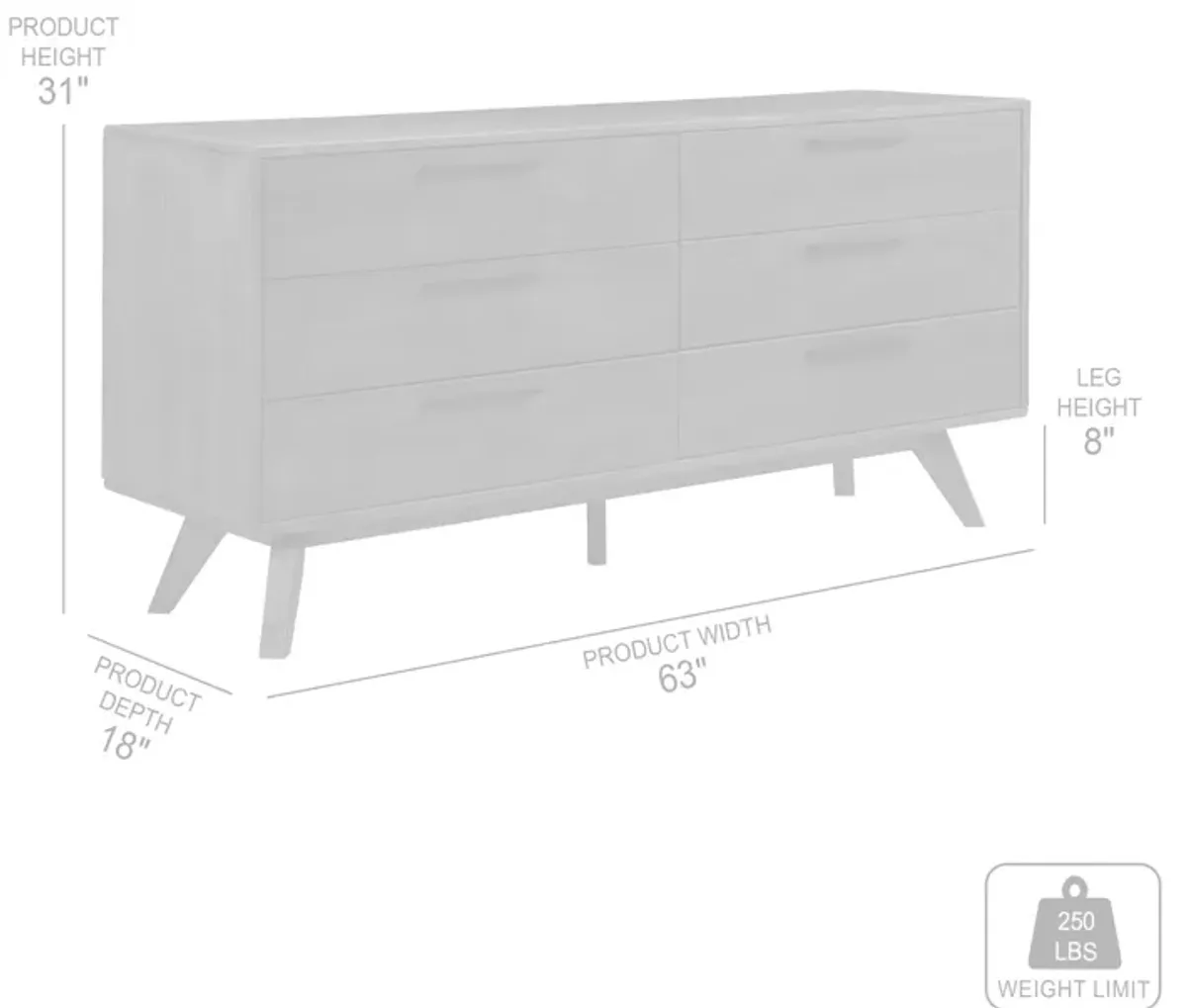 Astoria 4 Piece Queen Bedroom Set in Oak with Black Faux Leather 