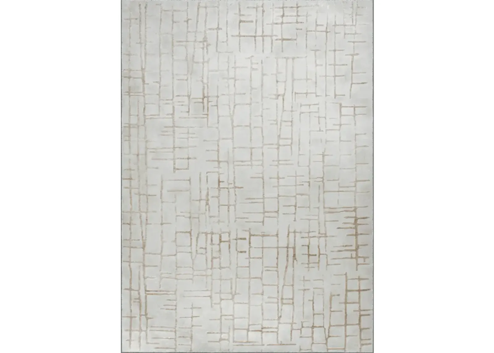 ARIELLA Grey/Beige Rectangle 9'10" x 13'1" ft Rug