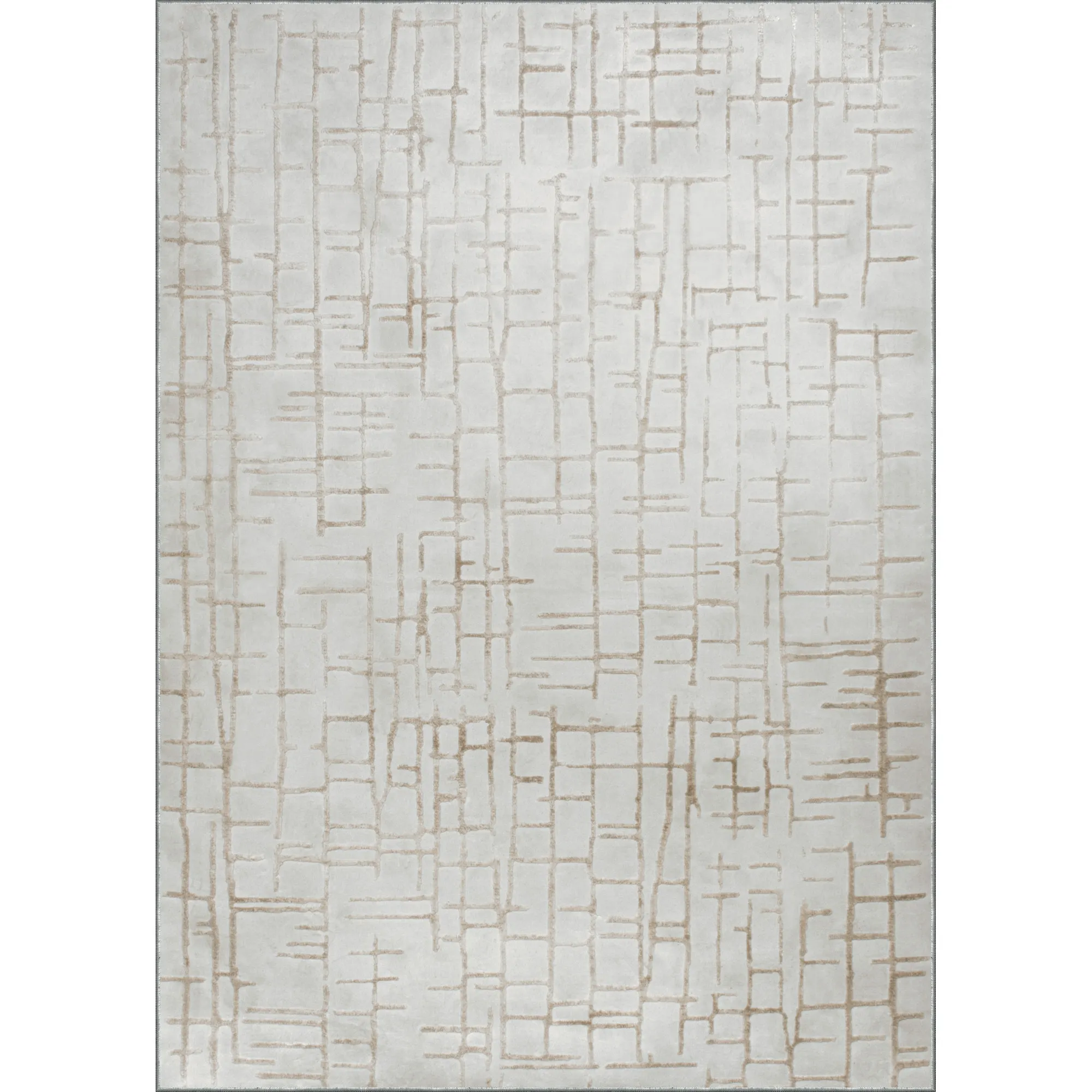 ARIELLA Grey/Beige Rectangle 9'10" x 13'1" ft Rug