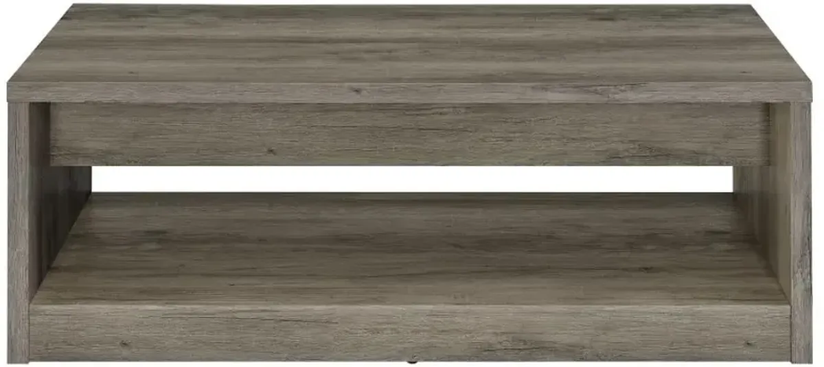 Felix 2-drawer Rectangular Engineered Wood Coffee Table Grey Driftwood