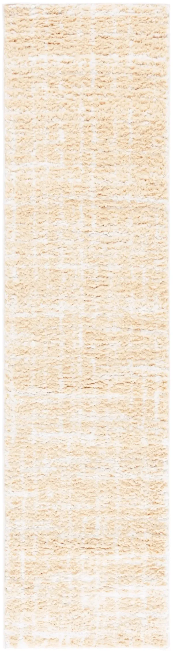 RUMI SHAG 136 GOLD  2'-2' x 8' Runner Rug