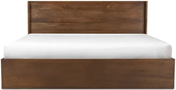 EVERETT QUEEN BED DARK BROWN