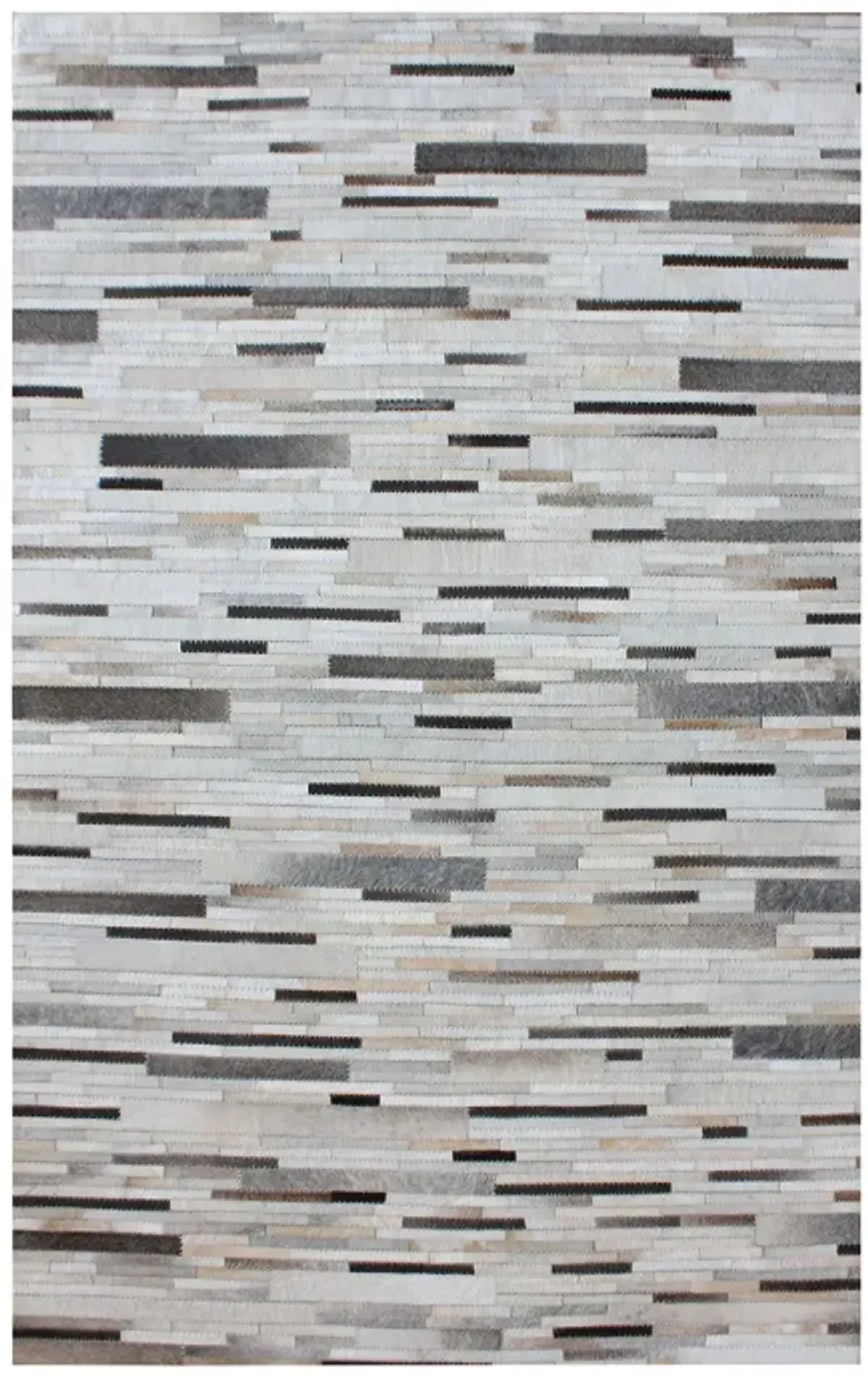 Joico Hand-Stitched Leather Patchwork Rug