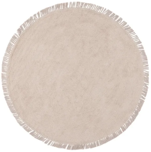 EASY CARE Hand Tufted 3' x 3' Round area rug