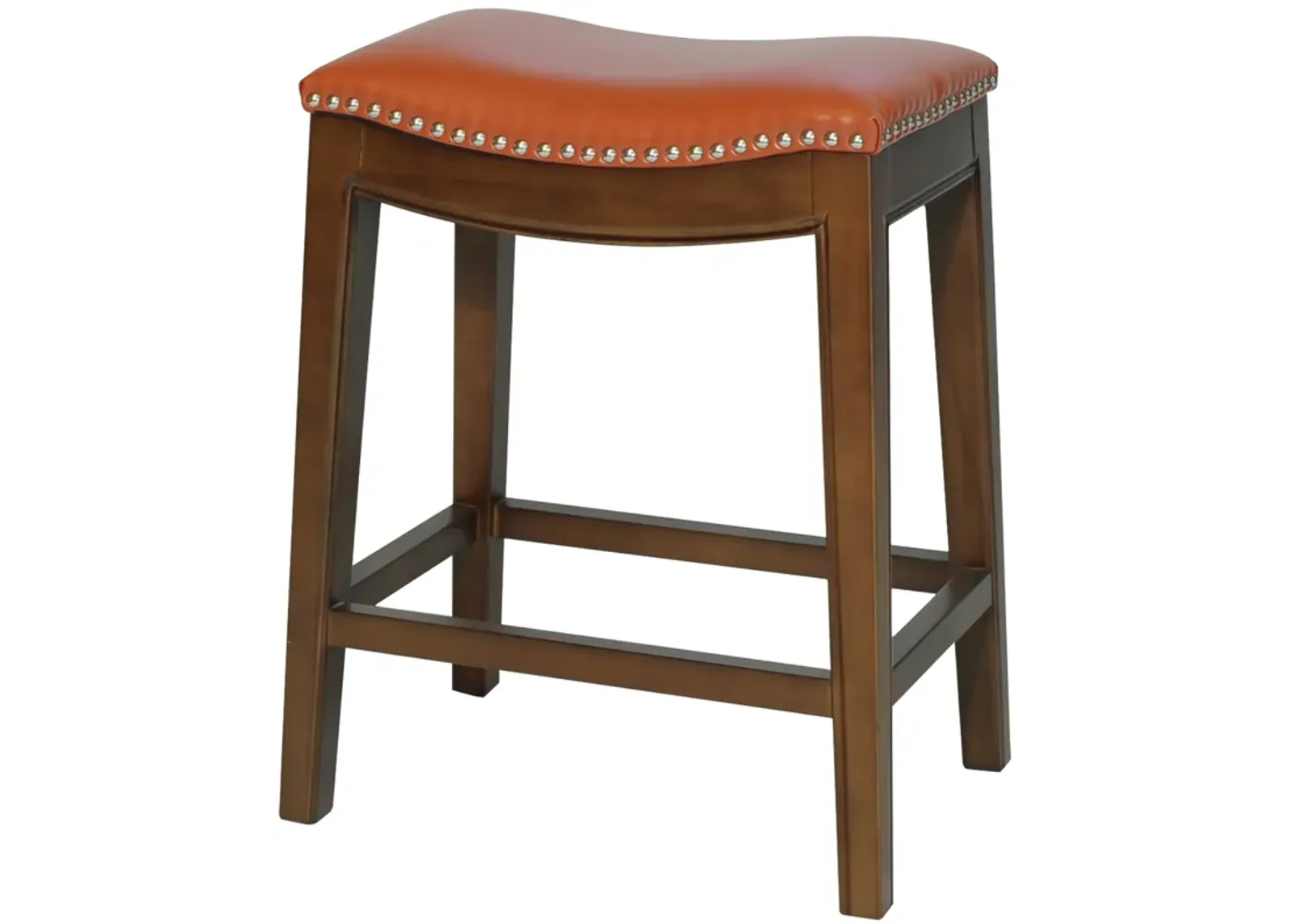 elmo bonded leather counter stool, pumpkin