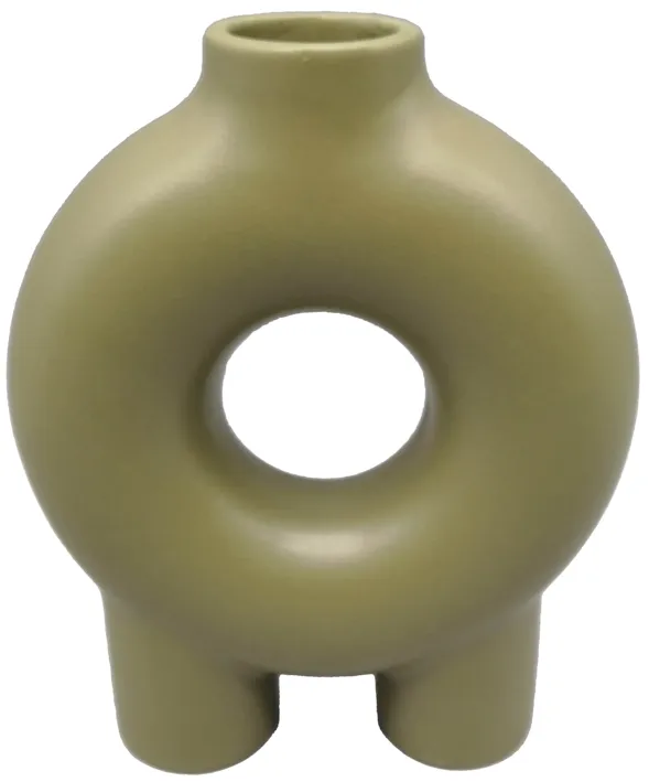 Donut Shaped Footed Vase