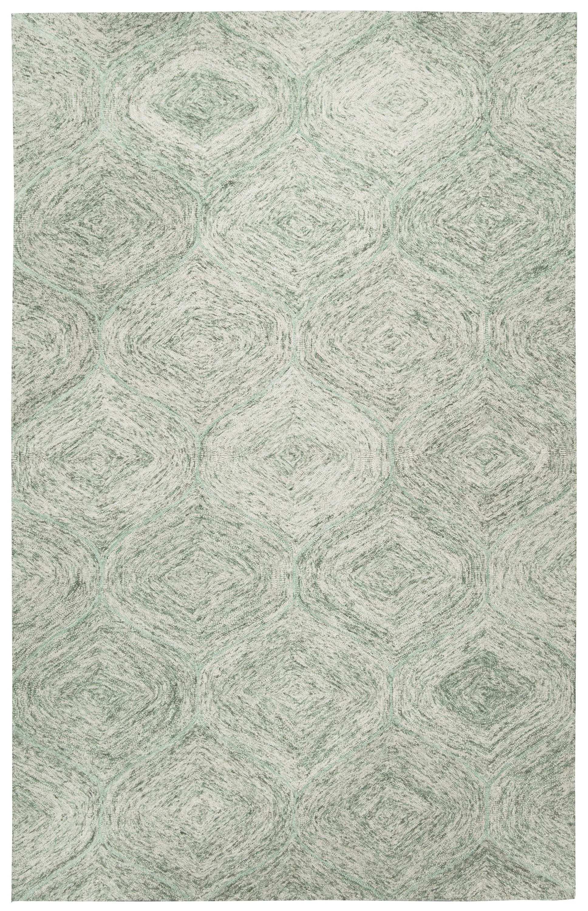 Brindleton Green Tweed Wool 9'x12' Rectangle Rug