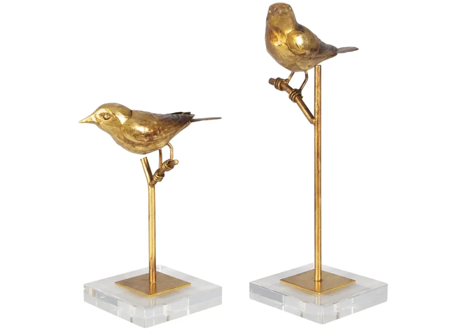 Passerines Bird Sculptures S/2