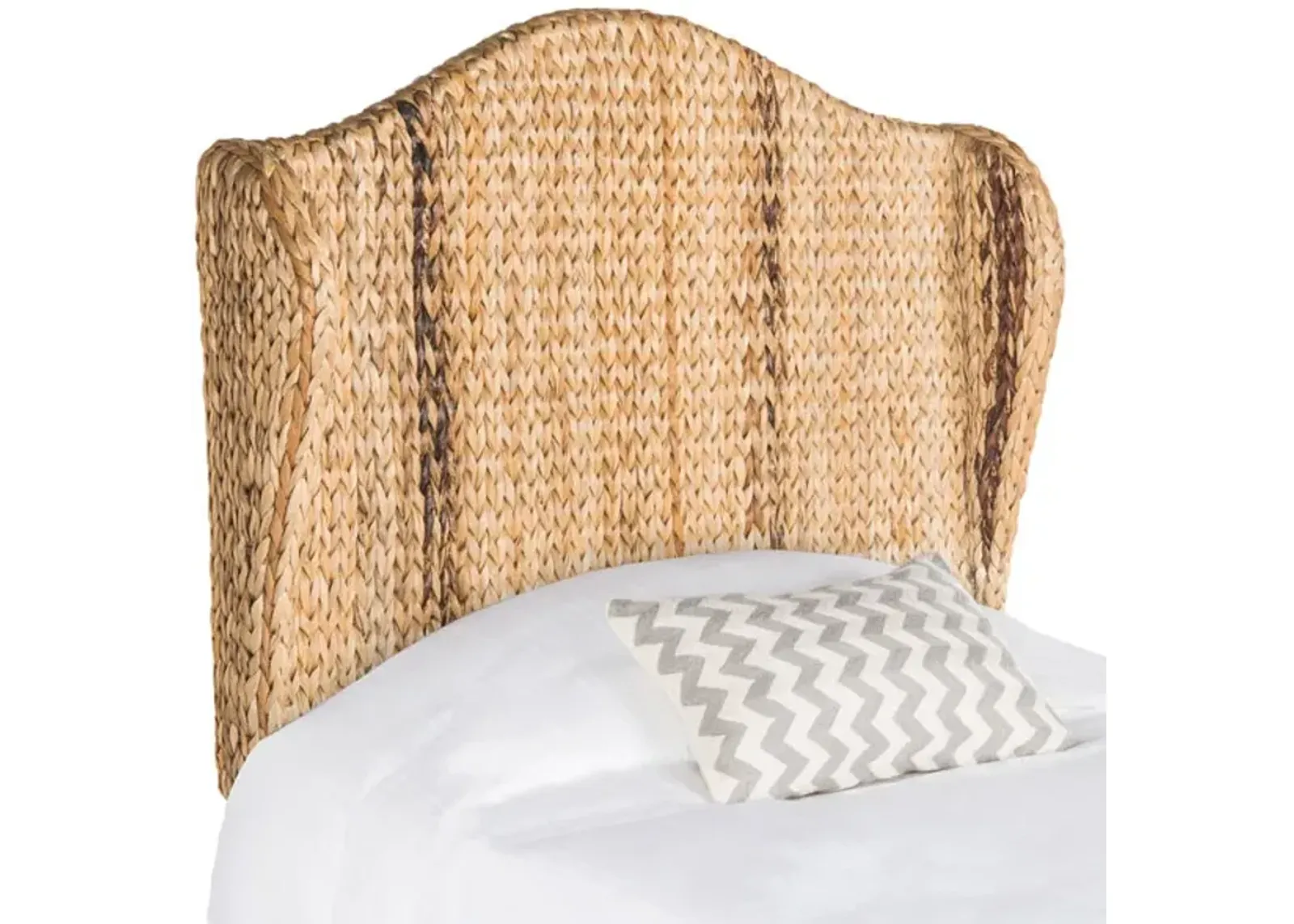 Nadine Natural Winged Headboard