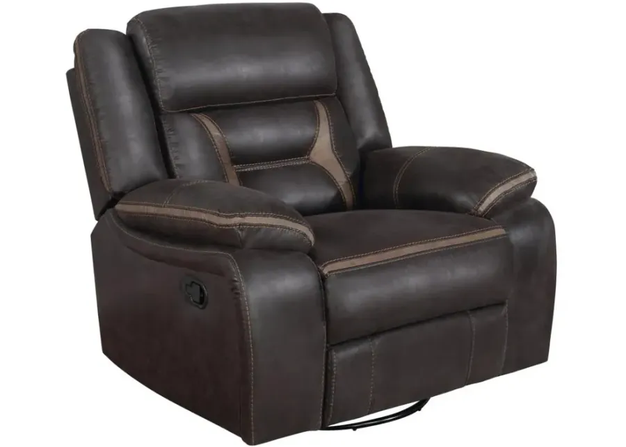 Greer Upholstered Tufted Back Glider Recliner