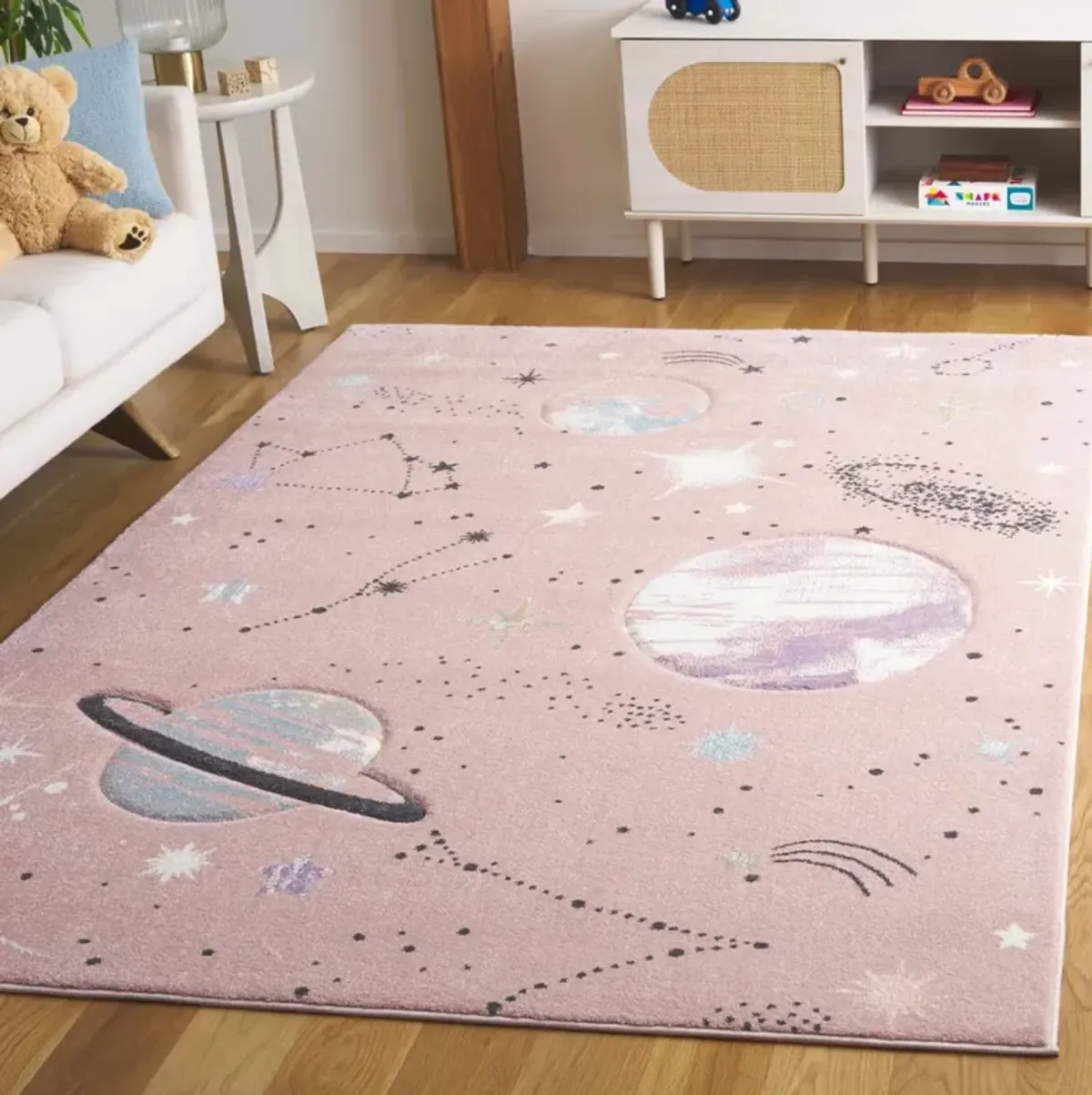 CAROUSEL KIDS 122 PINK  2' x 3' Accent Rug