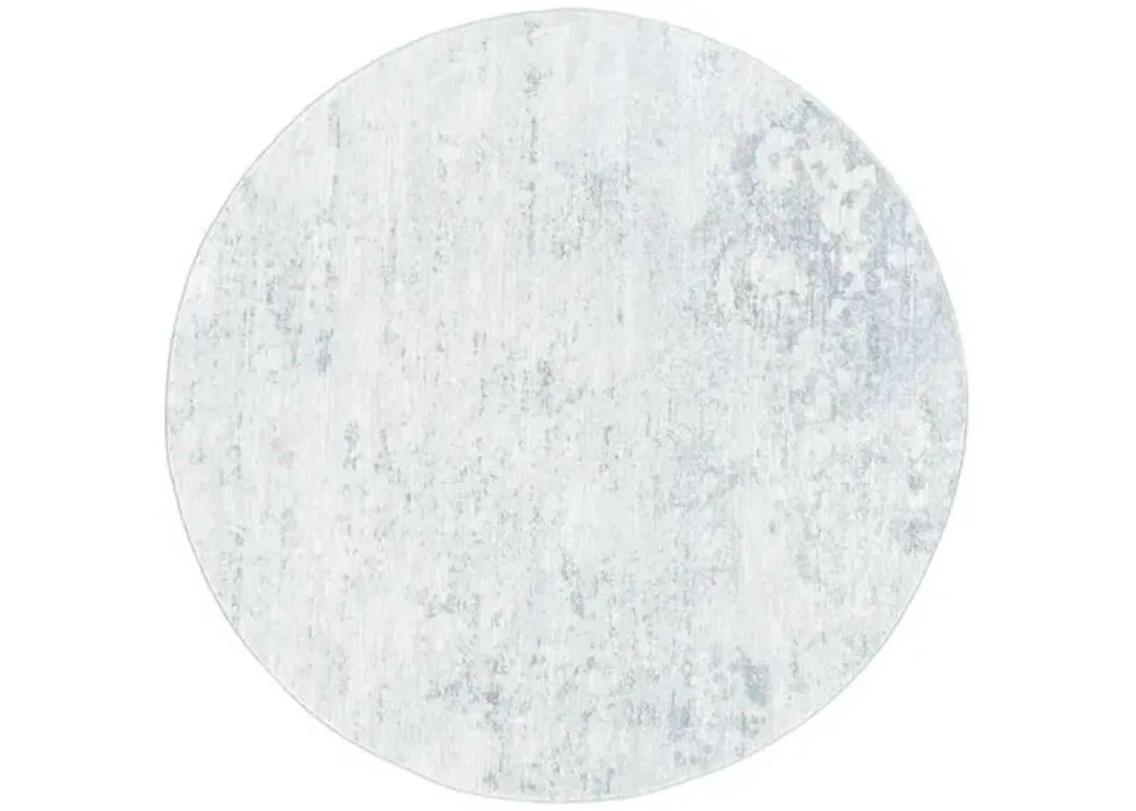 Brentwood 822 Ivory / Grey 9' X 9' Round Round Powerloomed Rug