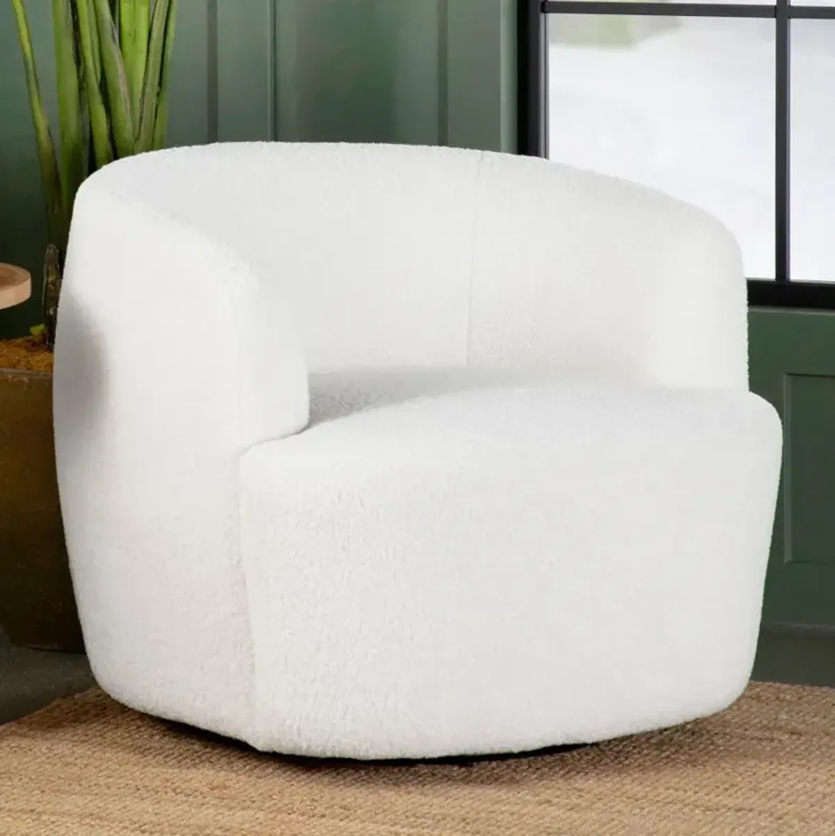 Whitley Upholstered Swivel Chair 