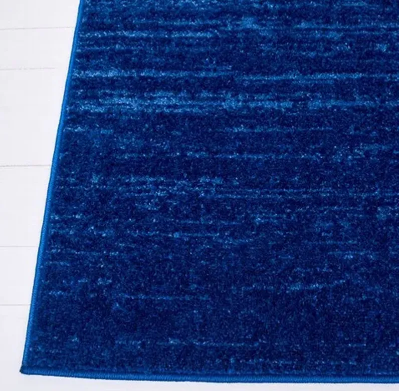 Adirondack Contemporary Light Blue / Dark Blue 2'-6" X 8' Powerloomed Rug