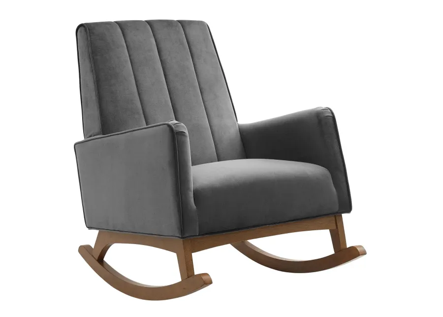 Sway Performance Velvet Rocking Chair