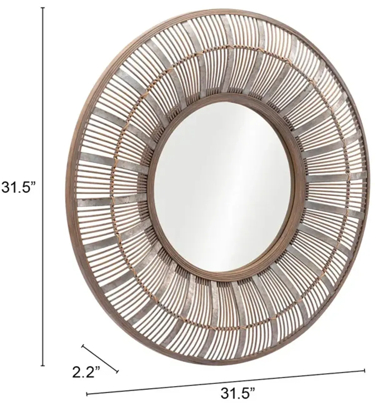 Toto Mirror Antique Brown