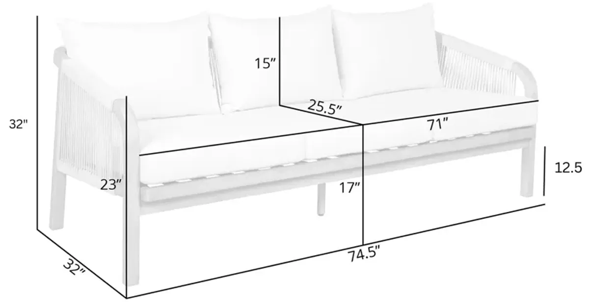 Cypress Outdoor Patio Sofa 