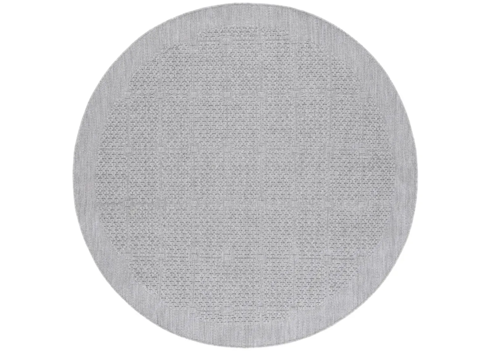 MILOS 112 GREY 6'-7' x 6'-7' Round Round Rug