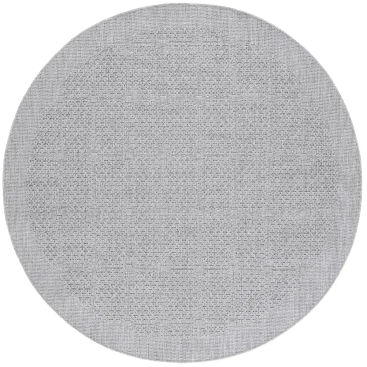 MILOS 112 GREY 6'-7' x 6'-7' Round Round Rug