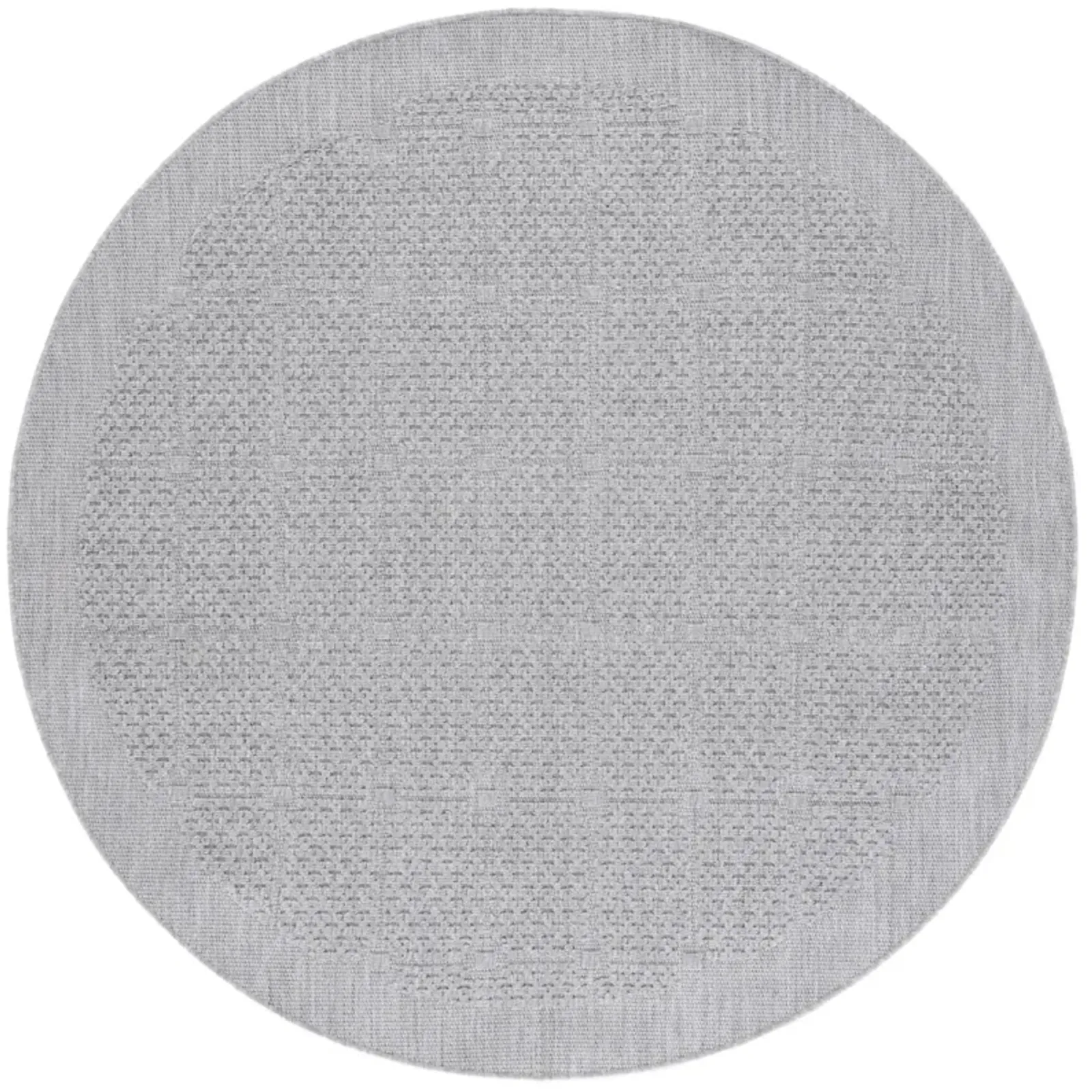 MILOS 112 GREY 6'-7' x 6'-7' Round Round Rug