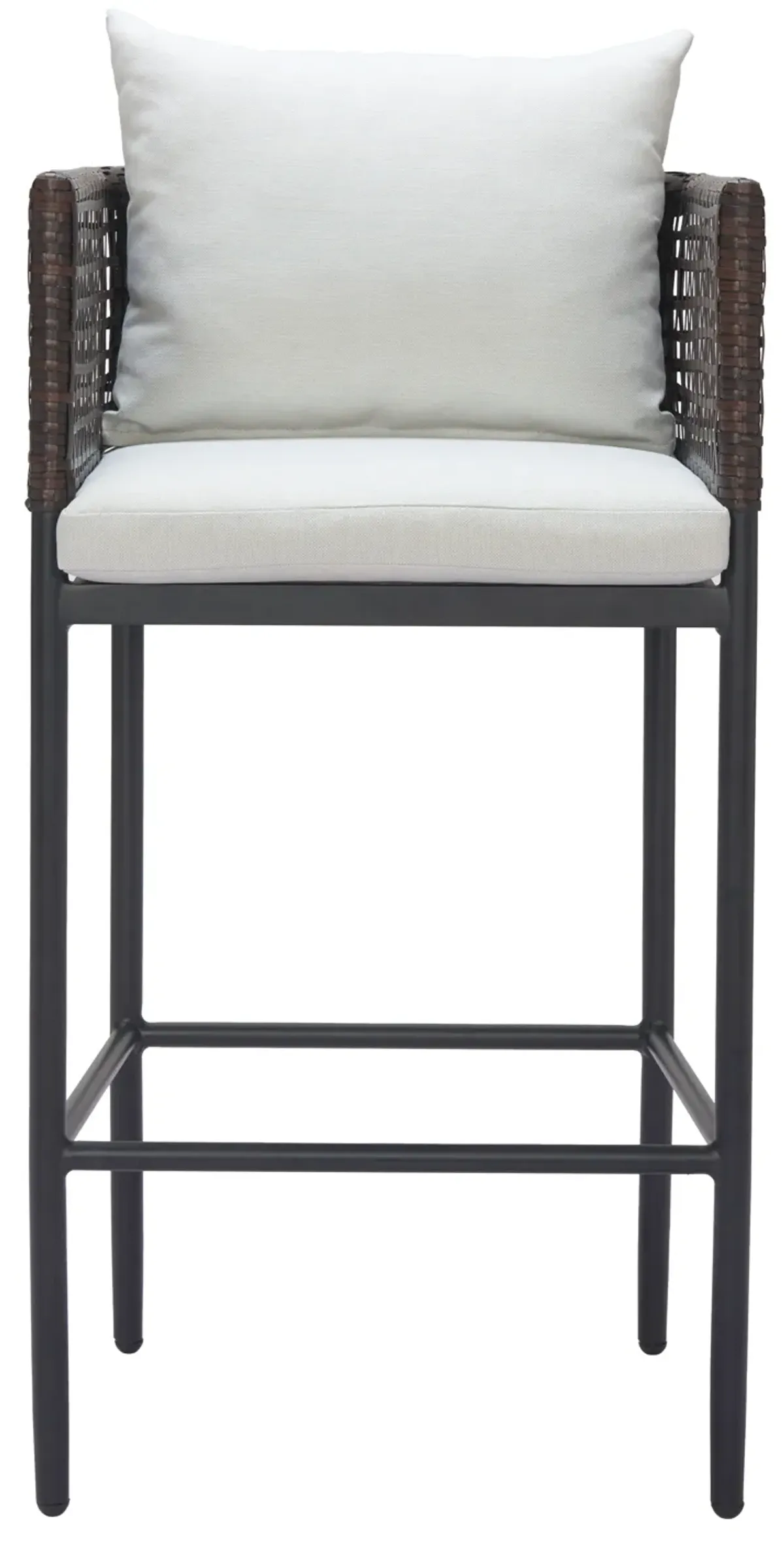 Palm Paradise Barstool Gray