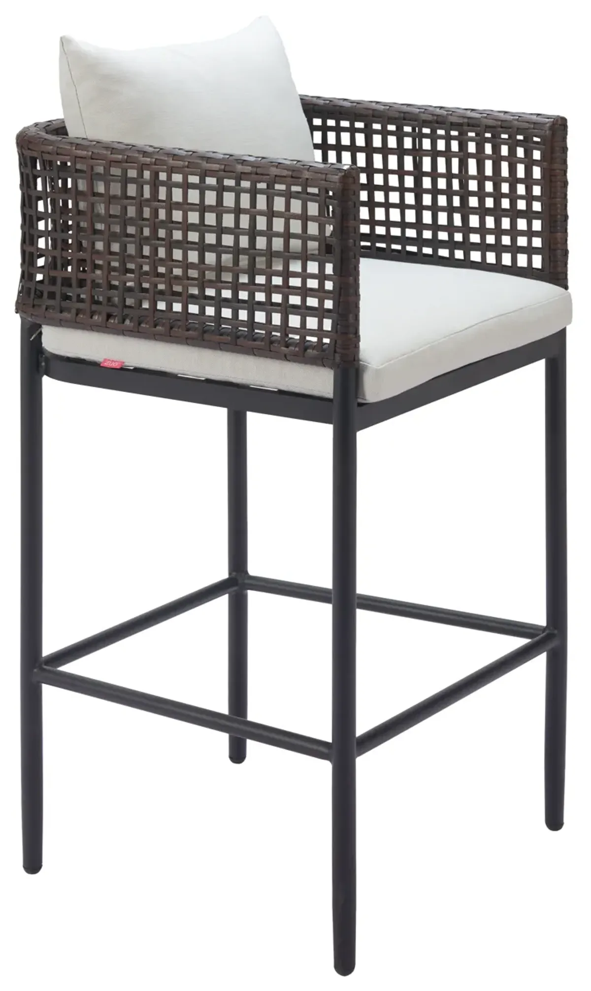 Palm Paradise Barstool Gray