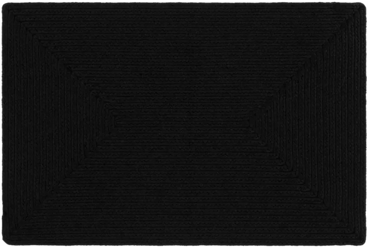 BRD315 BLACK 5' x 8' Medium Rectangle Rug