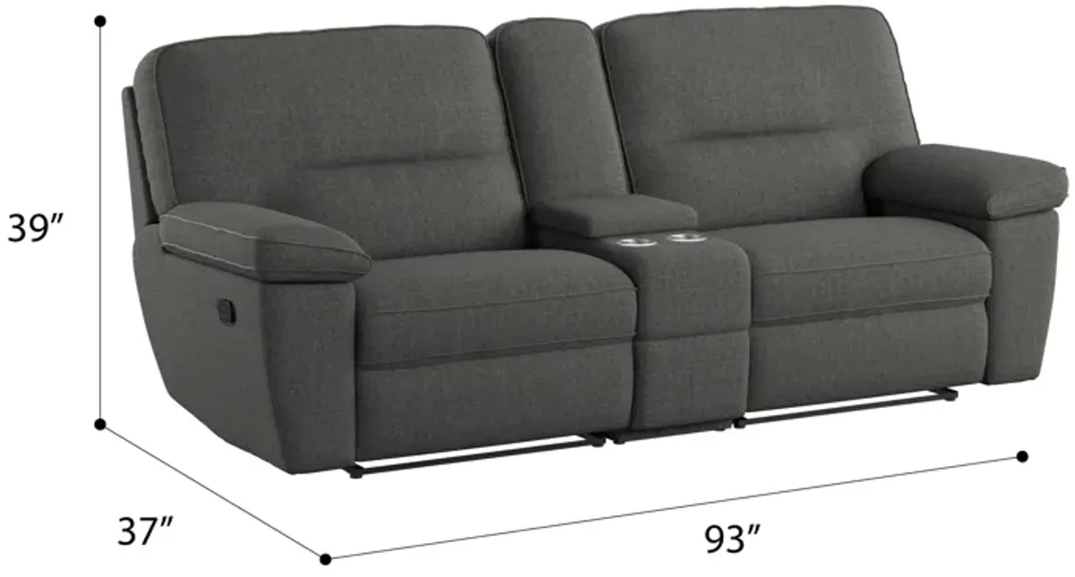 Alberta Modular Reclining Console Loveseat