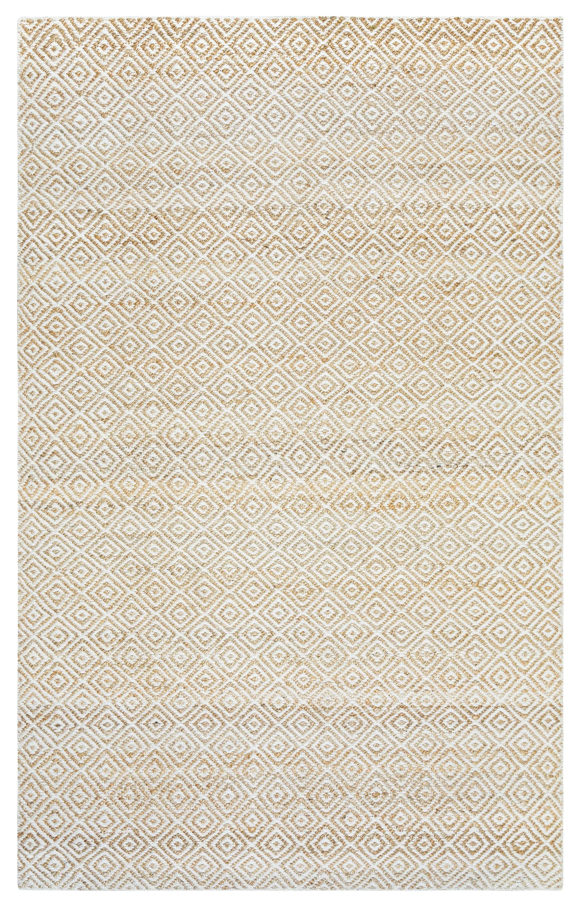 Ellington Natural  pattern  Jute / Wool  3' x 5' Rectangle Rug