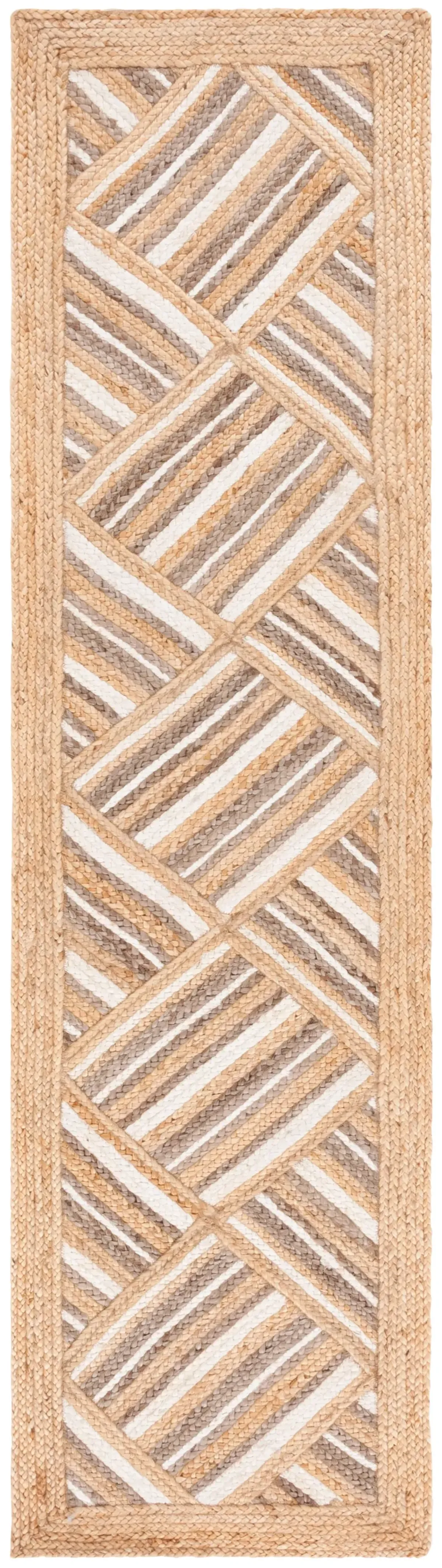 NATURAL FIBER 897 NATURAL  2'-3' x 9' Runner Rug