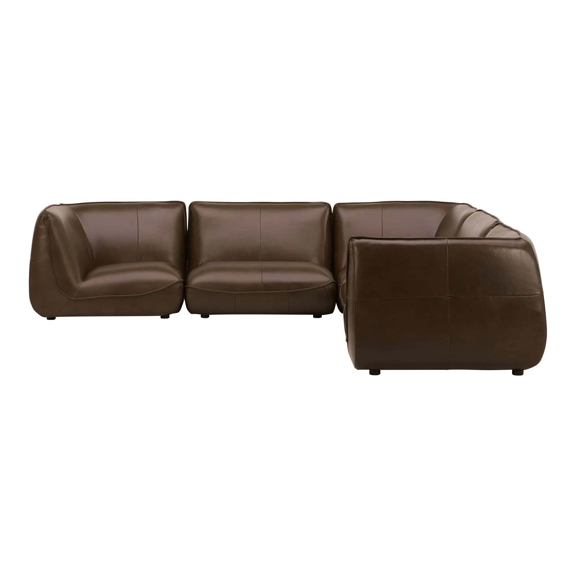 ZEPPELIN CLASSIC L MODULAR LEATHER SECTIONAL