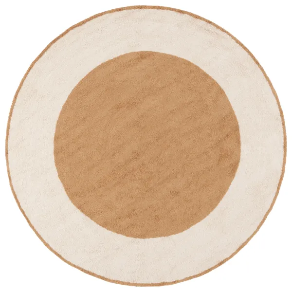 EASY CARE Hand Tufted 3' x 3' Round area rug