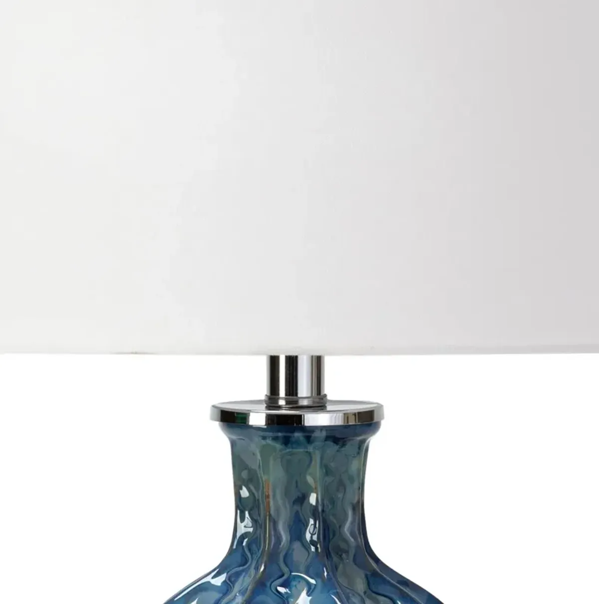 Antigua Ceramic Table Lamp (Blue)