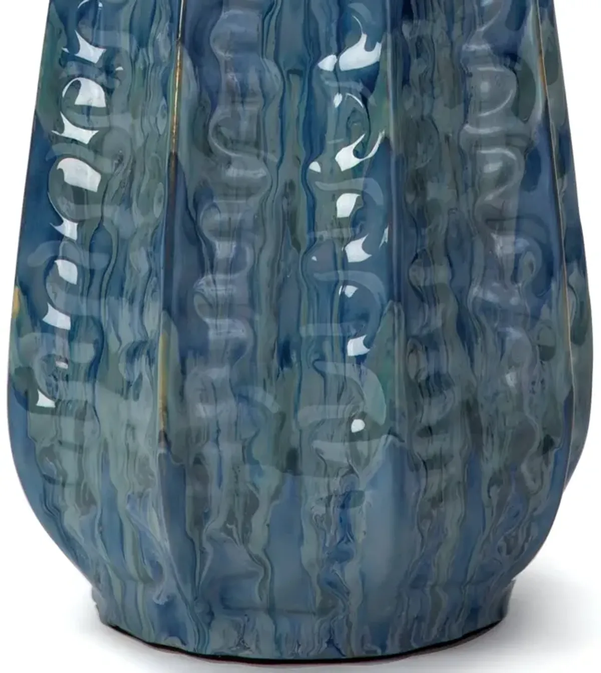 Antigua Ceramic Table Lamp (Blue)