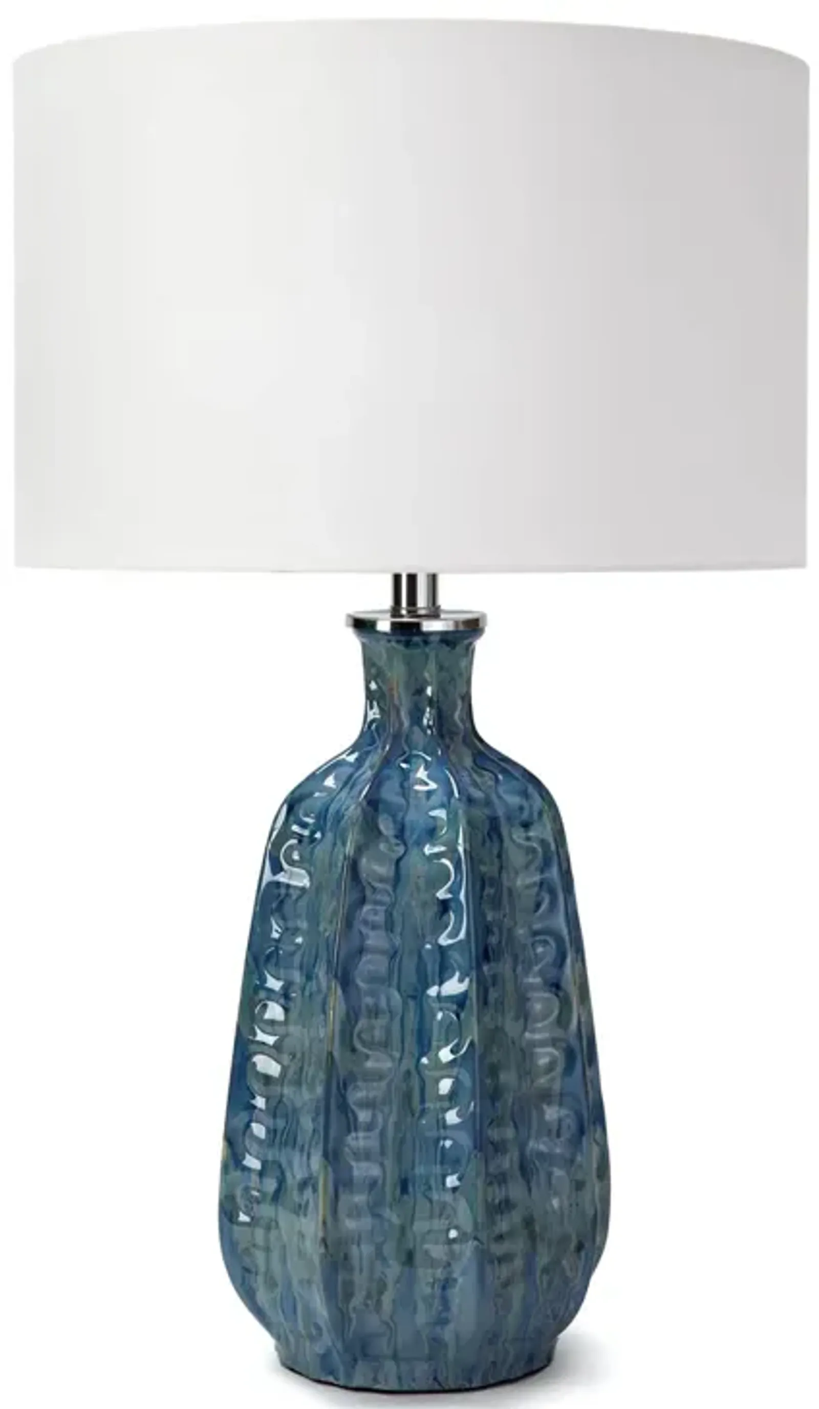 Antigua Ceramic Table Lamp (Blue)