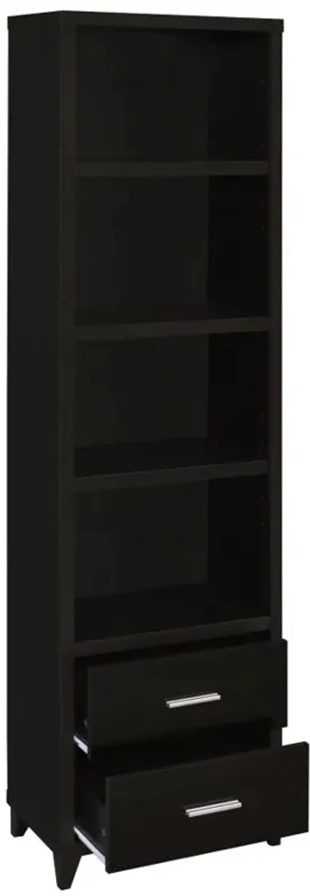 Lewes 2-drawer Media Tower Cappuccino