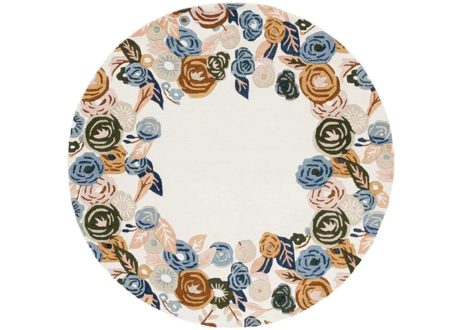 CHELSEA HOOKED RUG 292 IVORY  6' x 6' Round Round Rug