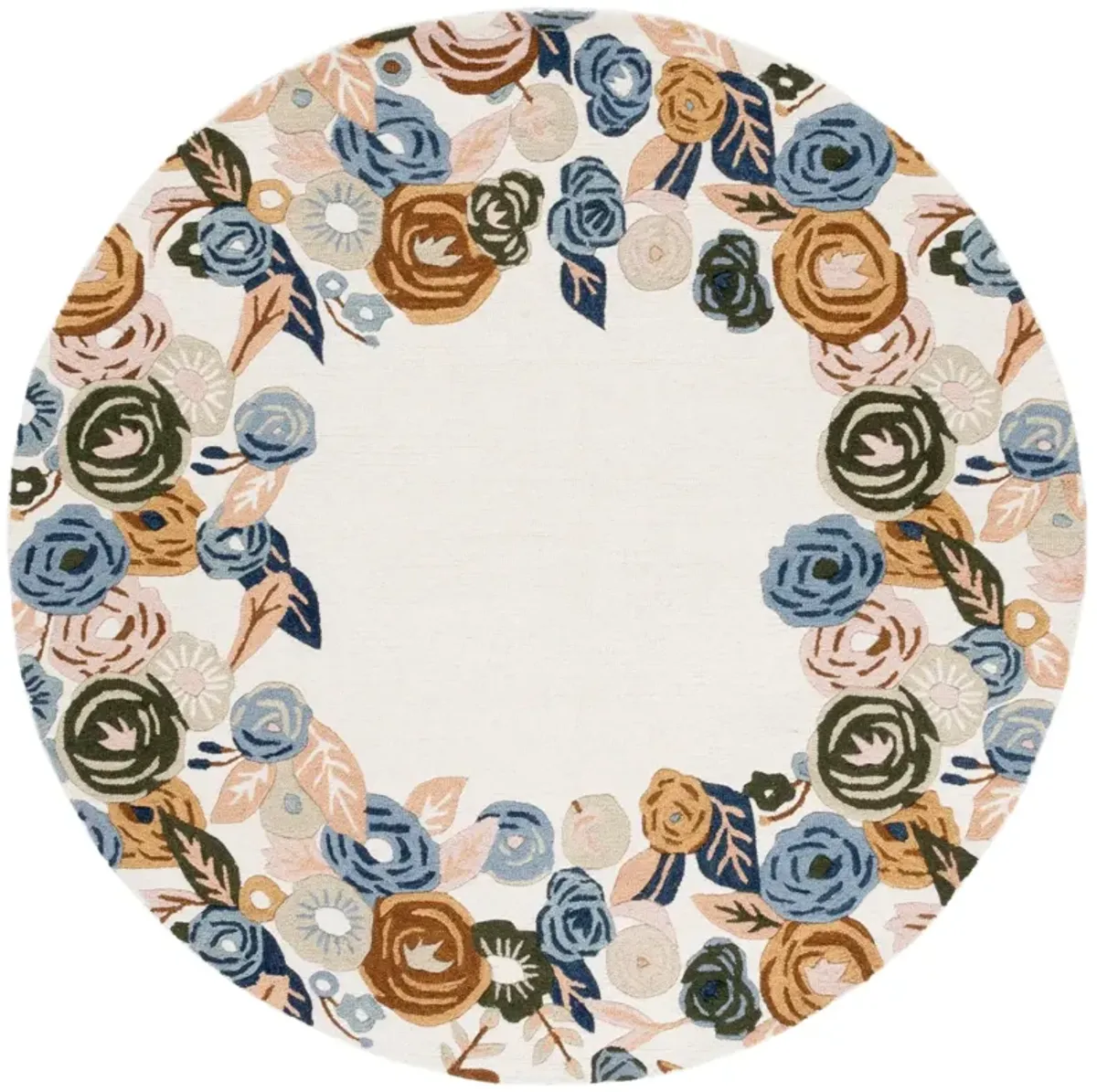 CHELSEA HOOKED RUG 292 IVORY  6' x 6' Round Round Rug