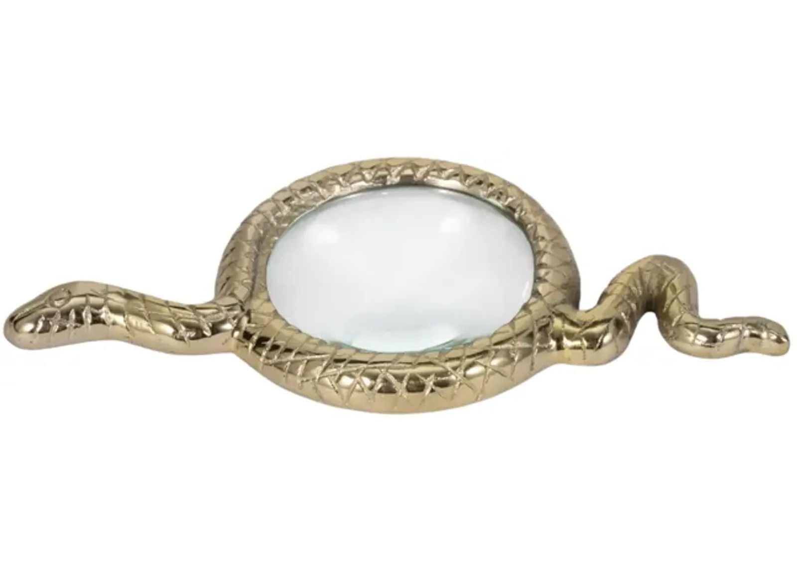 9" Snake Magnifying Glass, Gold