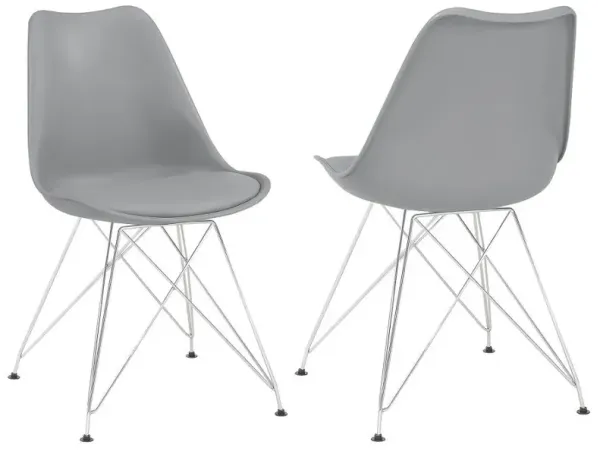 Juniper Upholstered Side Chairs Grey (Set of 2)