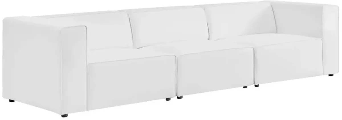 Mingle Vegan Leather 3-Piece Sofa