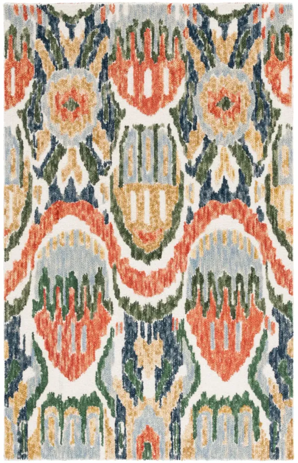 IKAT Hand Tufted 8' x 10' area rug