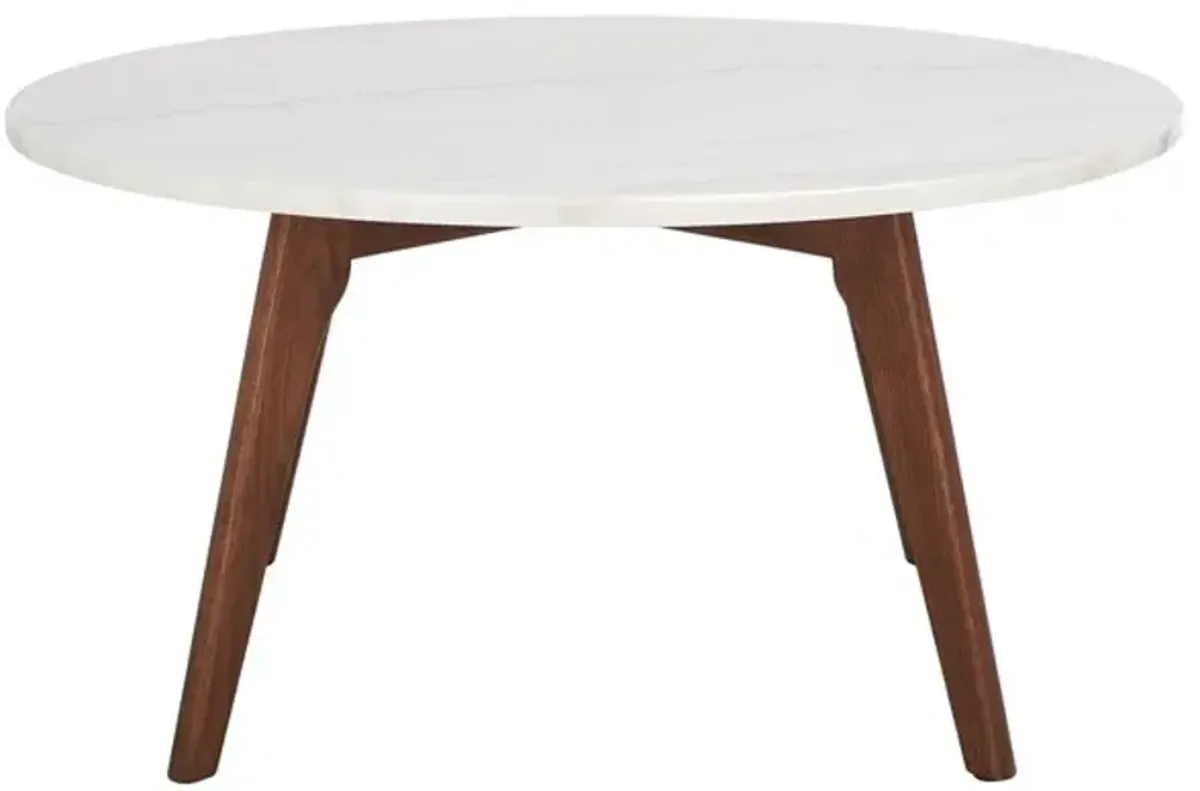 SYRIO ROUND MARBLE COFFEE TABLE