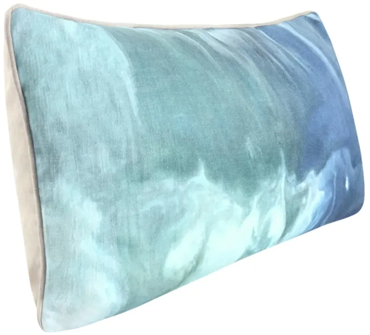 Mantra 16"x36" Cotton Throw Pillow, Blue