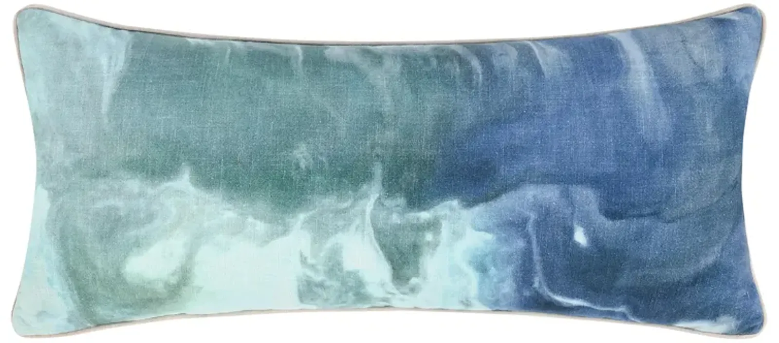 Mantra 16"x36" Cotton Throw Pillow, Blue