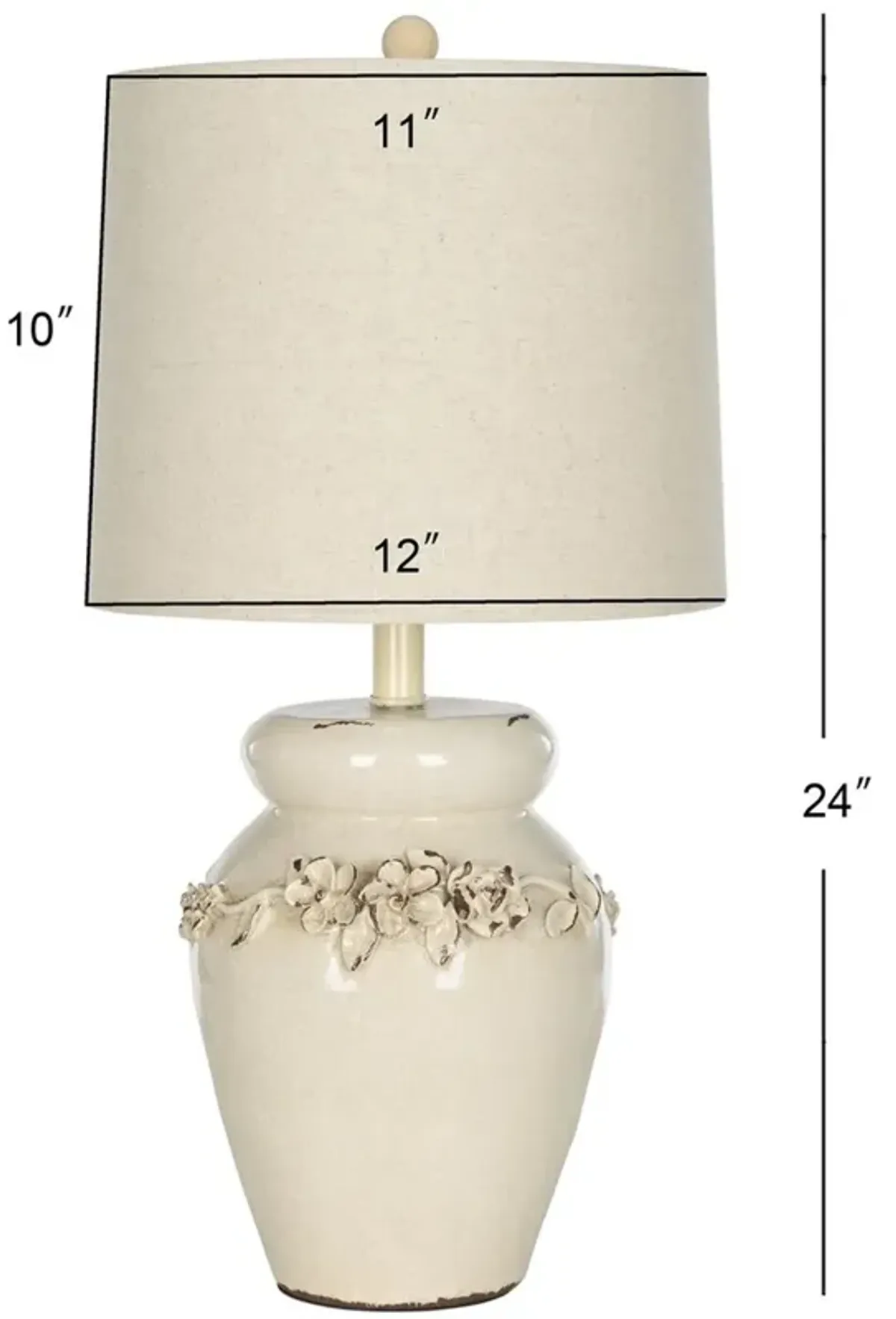 Marquesa 24-Inch H Vase Lamp - Set of 2