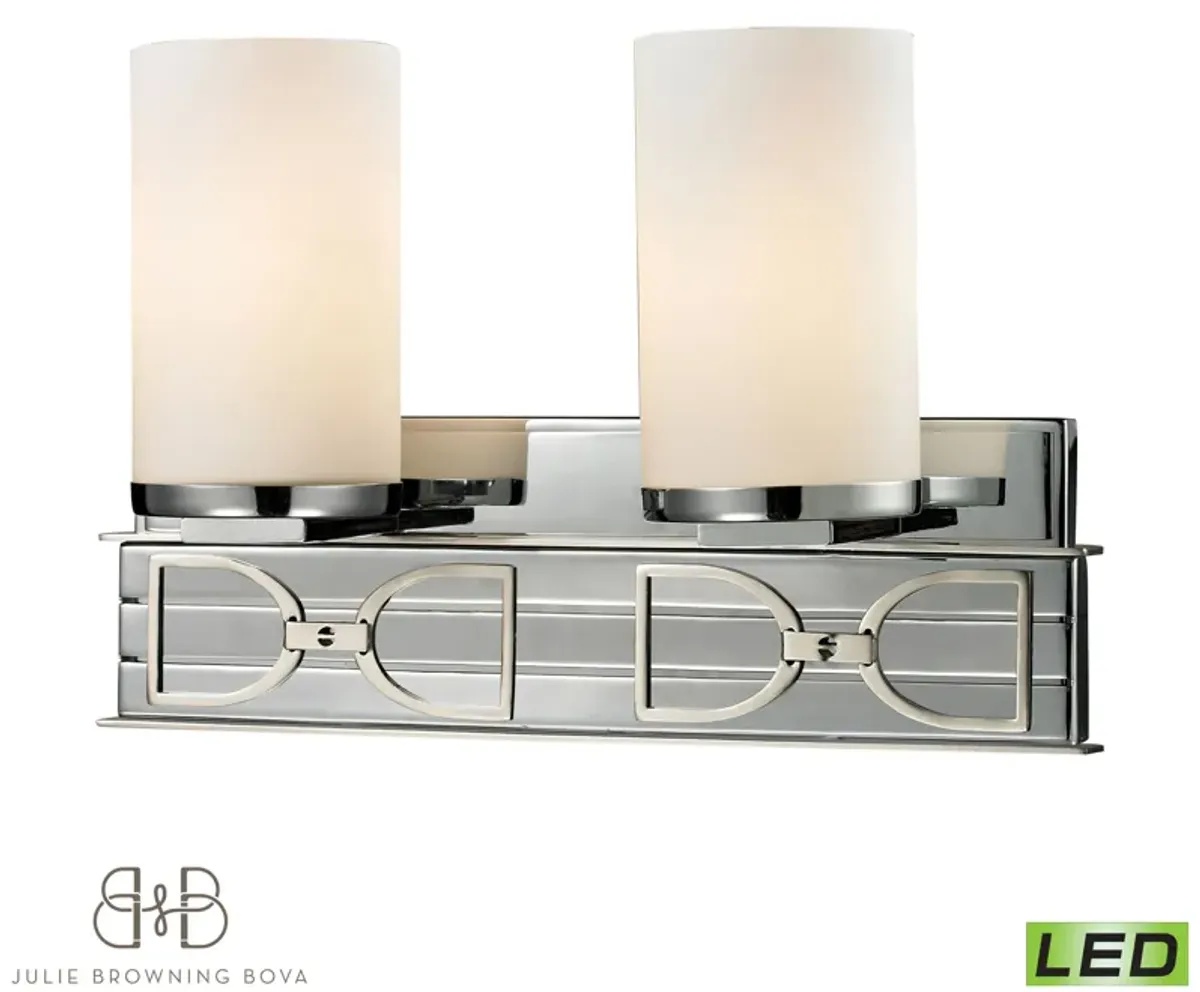 Campolina 16'' Wide 2-Light Vanity Light - Chrome