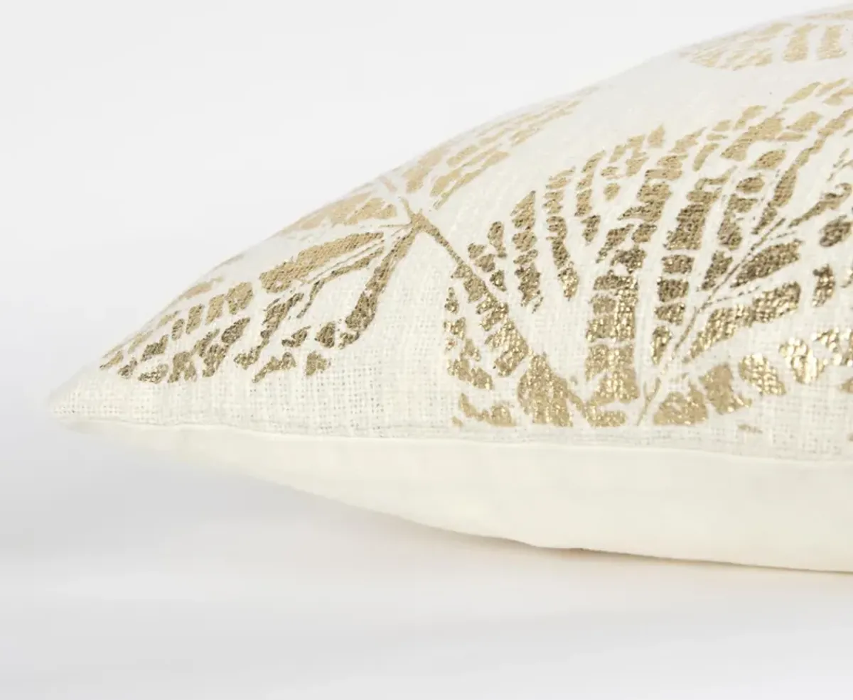 Leaves Ivory Pillow