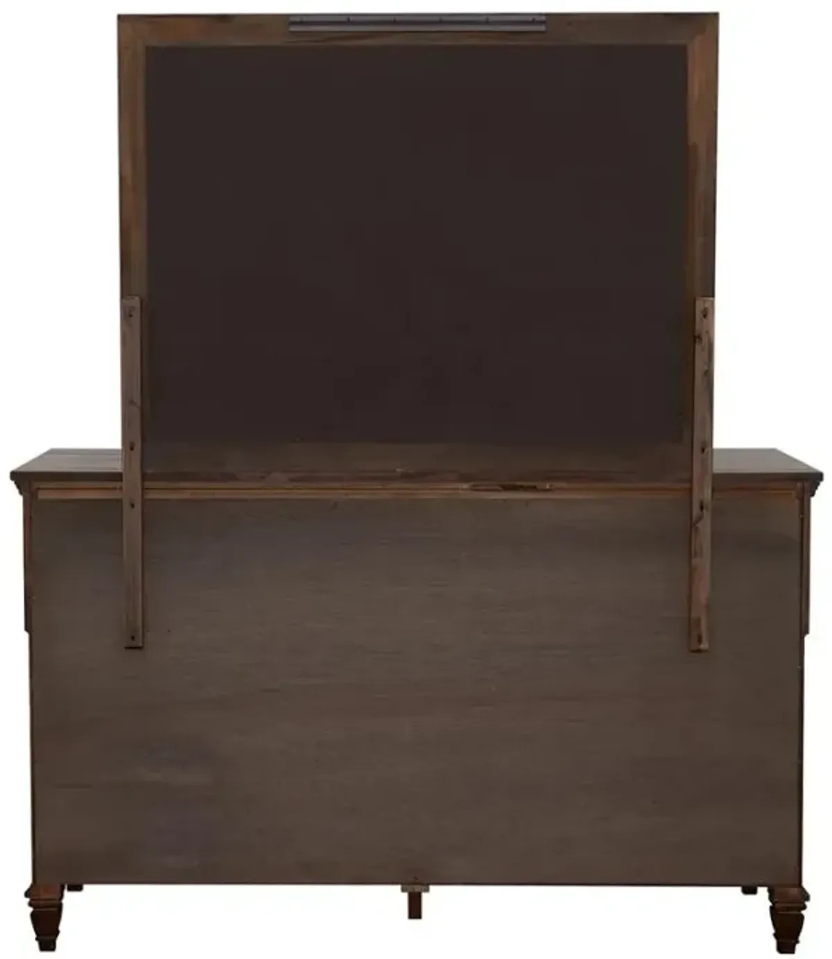 Avenue Rectangle Dresser Mirror Weathered Burnished Brown